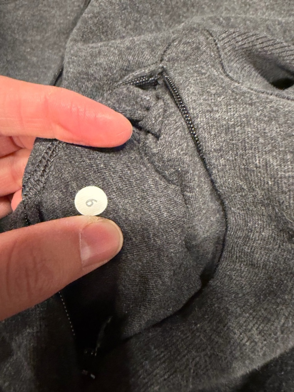 Lululemon Women's Charcoal Gray Hooded Sweater size 6 EUC - Picture 4 of 4
